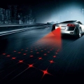1pcs Hausnn Anti Collision Rear-end Car Laser Tail Fog Light Auto Brake Parking Lamp Rearing Warning Light Car Styling - Signal