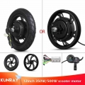 12inch Bldc Scooter Hub Motor Wheel 48v 500w Brushless Non-gear Hub Motor 36v 350w E Bike Motor Wheel For Electric Scooter Ebike