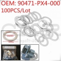 [100PCS] 90471 PX4 000 90471PX4000 Repair Kit Oil Drain Plug Gaskets for Honda Accord CR V Civic Odyssey for Acura MDX RDX TSX|O