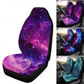 1PC 2PCS Starry Sky Print Car Seat Cover Full Wrap Coverage Dirt Resistant Universal Car Seat Cover|Automobiles Seat Covers| -