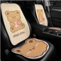 2021 New Cartoon Bear Ice Silk Butt Pad Breathable Anti-skid Car Seat Cushion Mat Car Supplies Female - Automobiles Seat Covers