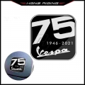 For Vespa GTS Sprint Primavera 75th 75 Years Young Anniversary Decals 3D Resin Scooter Sticker|Decals & Stickers| - Office