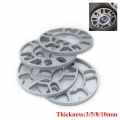 1pc Aluminum Universal Car Wheel Spacer Shims Plate 3mm 5mm 8mm 10mm Fit 4x100 4x114.3 5x100 5x108 5x114.3 5x120 - Tire Accessor