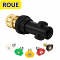 ROUE 1/4 inch Quick Connect Fitting Washer Spray Nozzle Tips Pressure Washer Gun Adapter For Karcher K2 K4 K5 K7 Washer nozzles