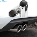 2Pcs/Set Dual Outlet Car Exhaust Tip Muffler Pipe Cover For VW Tiguan Volkswagen Passat B7 CC Muffler Attachments For Audi A4 B8