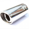 Car Auto Vehicle Chrome Exhaust Pipe Tip Muffler Steel Stainless Trim Tail Tube Silencer - Mufflers - ebikpro