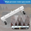 High Pressure Car Washer 4 Nozzle Auto Undercarriage Chassis Cleaner Water Gun Ground Washing Broom With 1/4" Connector - C