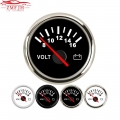 AD Universal 52mm volt meter Marine Auto Voltmeter 8 16V Waterproof Gauge For Motorcycle Car Boat Automobile With Red Backlight|