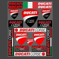 1 Set Reflective Ducati Sticker Decal Vintage Monster Scrambler Italian Corse Logo For Ducati Multistrada Performance 821 620 -