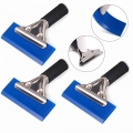 Foshio 3/5pcs Bluemax Rubber Scraper Blade With Handle Window Glass Wash Cleaning Tint Tools Carbon Fiber Film Wrapping Squeegee