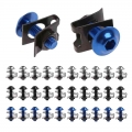 1set 10x 6mm Motorcycle Fairing Bolt Nut Spire Speed Fastener Clip Screw For Yamaha - Nuts & Bolts - ebikpro.com