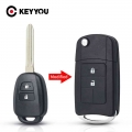 KEYYOU Modified Flip 2/3/4 Key For Toyota Reiz Corolla Camry Prius Reiz RAV Folding Car Remote Key Shell Fob TOY43 Blade Case|Ca