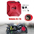 For BMW 3/5L Fuel Tanks Plastic Petrol Cans Car Jerry Can Mount Motorcycle Jerrycan Gas Can Gasoline Oil Container fuel Canister