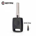 Keyyou Replacement Transponder Chip Remote Key Shell Case For Audi A2 A3 A4 A6 A8 Cabrio Rs6 S3 S4 S6 S8 Tt Uncut Hu66 Blade - C