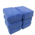 5 Pack Blue Car Care Premium Microfiber Applicator Sponge, Cloth, Microfiber Hand Wax Polishing Detail Pad| | - ebikpro.c