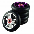 100mm Scooter Wheels Skateboard Wheelchair wheel Aluminium Alloy Steel Hub 2 pieces 88A High Elasticity Precision speed skating|