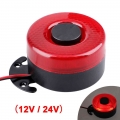 12V 24V 105dB ABS Plastic Reversing Horn Auto Warning Vehicle Reversing Loud And Clear Alarm Speaker Buzzer With Warning Light|M