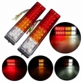 20 leds 12V Waterproof Lights Truck LED Tail Light Lamp Yacht Car Trailer Taillight Reversing Running Brake Turn|Truck