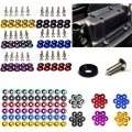 10pcs M6 JDM Car Modified Hex Fasteners Fender Washer Bumper Engine Concave Screws Washer License Plate Bolts Car styling|Nuts &