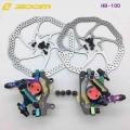 Zoom Xtech Hb100 Mtb Line Pulling Hydraulic Disc Brake Calipers With Rotors 120/140/160mm For Mijia M365 Mi Electric Scooter - B