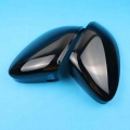 5H0857537 5H0857538 Black Pair Mirror Cover Rear View Side Mirror Cap Lane Change Side Blind Spot Assist For Golf 8 MK8|Mirror &