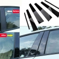 6pcs Abs Car Window B-pillars Sticker Trim For Bmw 3 Series E90 2005-2012 - Car Stickers - ebikpro.com