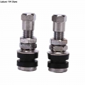 2Pcs/Pair Alloy Rubber Silver Universal Tubeless Tyre Bicycle Auto Parts Tire Valve Accessories|Valve| - Ebikpro.com