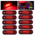 10PCS Truck Lights 24v Marker Lights Trailer Caravan 12v 24v LED Lights Truck Side Marker Light Trailer LED Light For Trucks|Tr