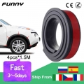 1/2/4pcs Car Wheel Protection Universal Rubber Arch Protector Car Fender 1.5m Anti-collision Strips Car Wheel Flares Sticker - S