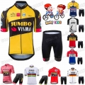 2021 Jumbo Visma Kids Cycling Clothing World Champion Boys Girls Cycling Jersey Set Children Bike Suit MTB Maillot Ropa Ciclismo