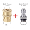 1/4" Quick Plug Connector Male & Female With M14x1.5mm Thread Pressure Washer Gun Parts Accessories|Water Gun & Sno