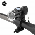 PCycling Bicycle Light 2000 Lumen USB Rechargeable Bike Front Light MTB Bike Light Zoom Flashlight Waterproof Built-in Battery