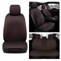 Flax Car Seat Cover Breathable Plus Size Auto Seat Cushion Protector Front Rear Back Seat Pad Mat With Backrest Fit Car Suv Van