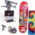 whole kit 8inch skateboard Santa CRUZ decks spitfire skateboard wheelsTHUNDER hollow trucks 147 5.25inch grizzly grip tapes|Skat