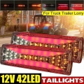 2PCS 12V Dynamic LED Car Truck Tail Light Turn Signal Rear Brake ight Reverse Signal Lamp Tractor Trailer Lorry Bus Campers|Truc