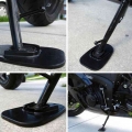 Hot New 1 Pc Motorcycle Bike Kickstand Side Kick Stand Pad Plate Base Protective Case For Yamaha Honda Harley - Fal