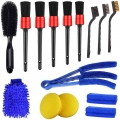 15PCS Car Air Outlet Detail Clearance Brush Gap Detail Brush Car Cleaning Brush Set Microfiber Towel Detailing Car Products|Spon