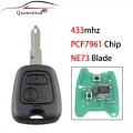 2 Buttons Car Remote Key Fob For Peugeot 206 306 405 Ne73 Blade 434mhz Pcf7961 Chip Smart For Peugeot Car Key - Car Key - Office