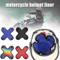 Motorcycle Vehicle Helmet Padding Safety Protection Hat Cap Inner 3D Air Mesh Microfiber Helmet Cooling Pad|Helmets| - Officem