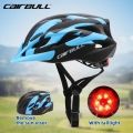 CAIRBULL Road Bike Helmet Men Women Outdoor Ultralight Cycling Safety Helmet Mtb Mountain Bicycle Helmets with Rear Light Visor|