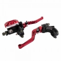 7/8" 22mm Sport Bike Adjustable Brake Clutch Lever with Hydraulic Master Cylinder Reservoir for Motorcycle Tuning|Levers, R