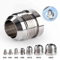 1PCS AN6 AN8 AN10 AN12 AN16 AN20 Male Billet Stainless Steel Straight Male Weld Fitting Adapter Weld Bung Nitrous Hose Fitting|F