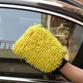 2 In 1 Ultrafine Fiber Chenille Microfiber Car Wash Glove Mitt Soft Mesh Backing No Scratch For Car Wash And Cleaning - Sponges,