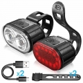 4 Modes 350mAh USB MTB Road Bicycle Headlight 6 Modes 230mAh Rechargeable Cycling Taillight LED Bike Front Light Head Lamp|Bicyc