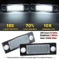 2pcs LED Number License Plate Light Lamp 3B5998026 for VW Passat B5.5 Caddy MK3 Golf Transporter T5 T6 Touran Jetta Syncro|Signa