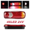 1PCS LED Tail Lights Caravan Truck Light 24v LED Lights Trailer Light Truck Lighting 64 LED Rear Lights Lanterns For Trailer|Tru