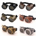 Steampunk Motorcycle glasses retro riding goggles sunglasses Gothic Style Driver Goggles Protective Glass for CosplayDecorations