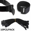 10Pcs 2*30cm/50cm Nylon Ties Strap Self adhesive Bike Tie Bicycle Strap Multil Purpose Reusable Fastening Cable Ties Hook &