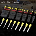 5 sets Kit 1P 2P 3P 4P 5P 6P AMP 1.5 male and female Plug Automotive waterproof connectors Xenon lamp lamp connector for car|