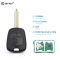 KEYYOU Car remote control Key 2 Buttons 433Mhz For Citroen Saxo Picasso Xsara Berlingo SX9 Blade|buttons buttons|button remotebu